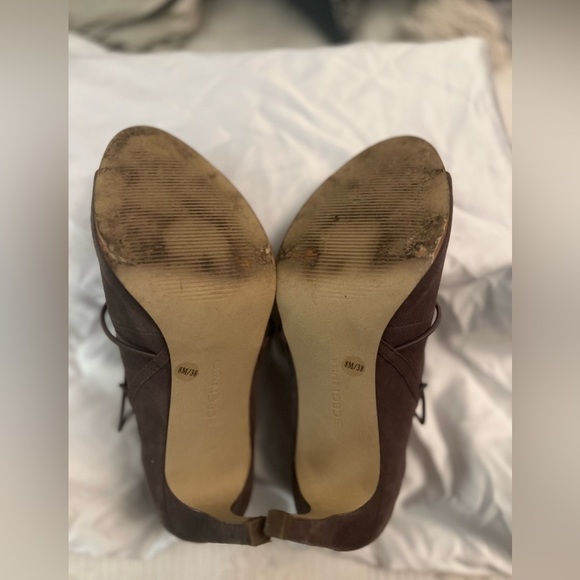 BCBG Suede Caged Open Toe Bootie - Picture 3 of 7